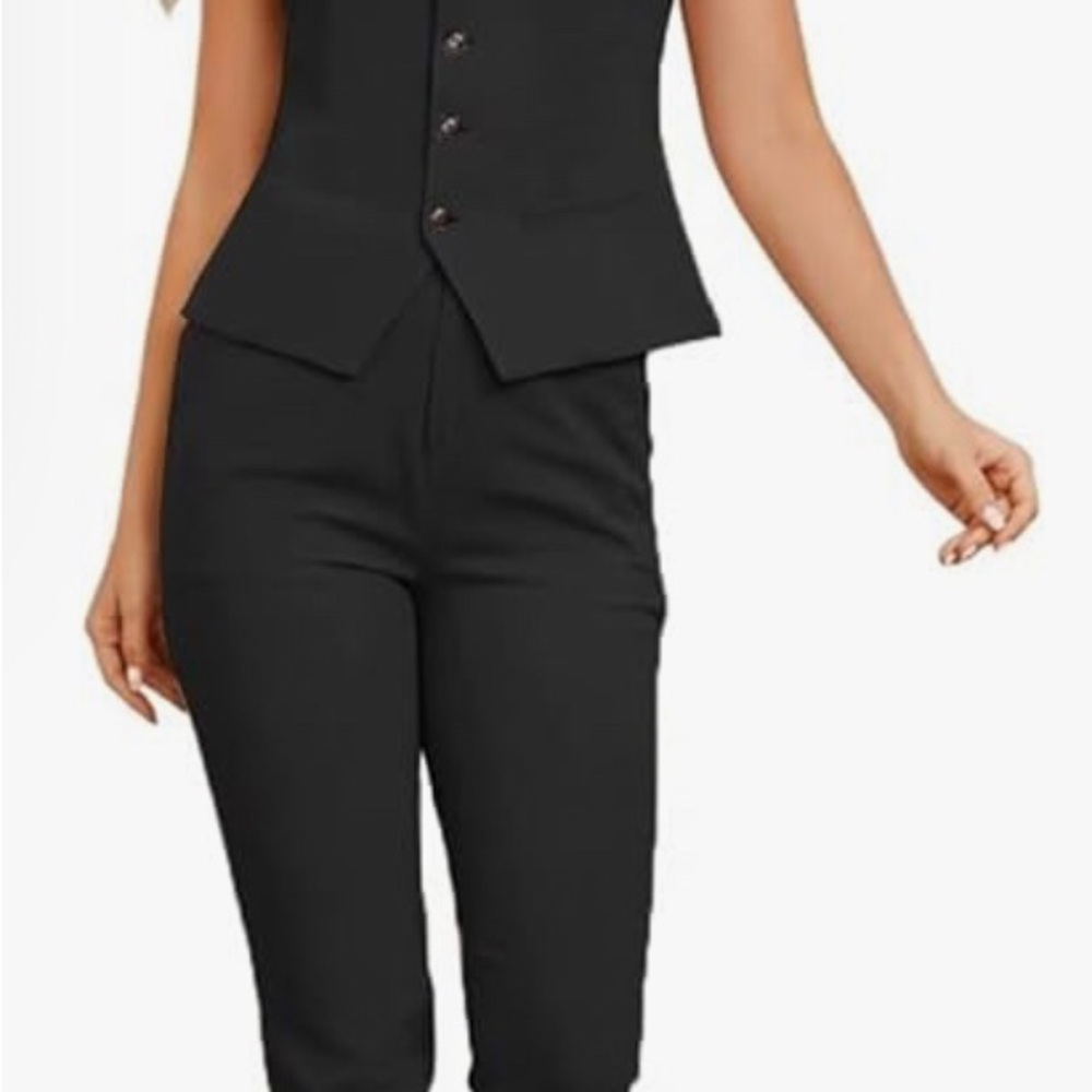 Womens Linen Pant Suits Casual